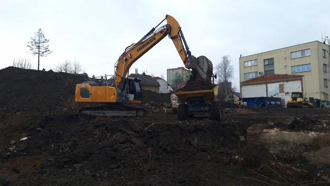 Zemní práce pro Domov pro seniory, Česká Třebová