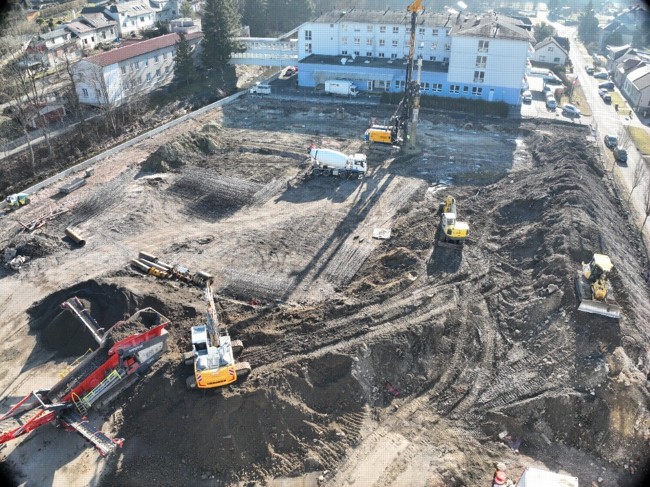 Zemní práce pro Domov pro seniory, Česká Třebová