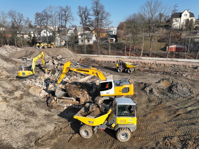 Zemní práce pro Domov pro seniory, Česká Třebová