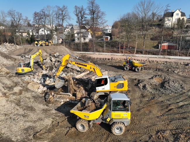 Zemní práce pro Domov pro seniory, Česká Třebová