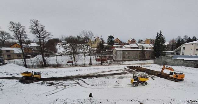 Zemní práce pro Domov pro seniory, Česká Třebová