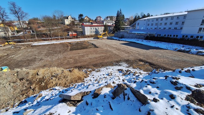 Zemní práce pro Domov pro seniory, Česká Třebová